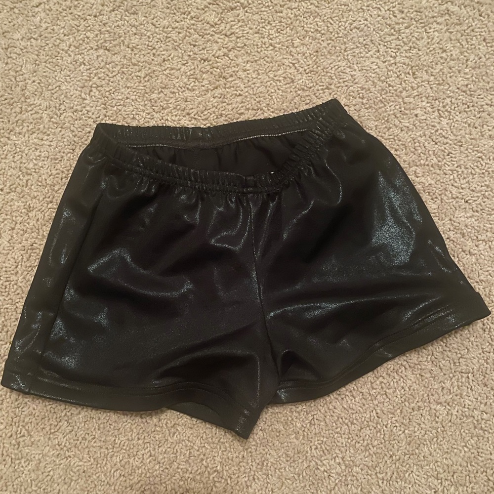 cheer shorts - sparkly black